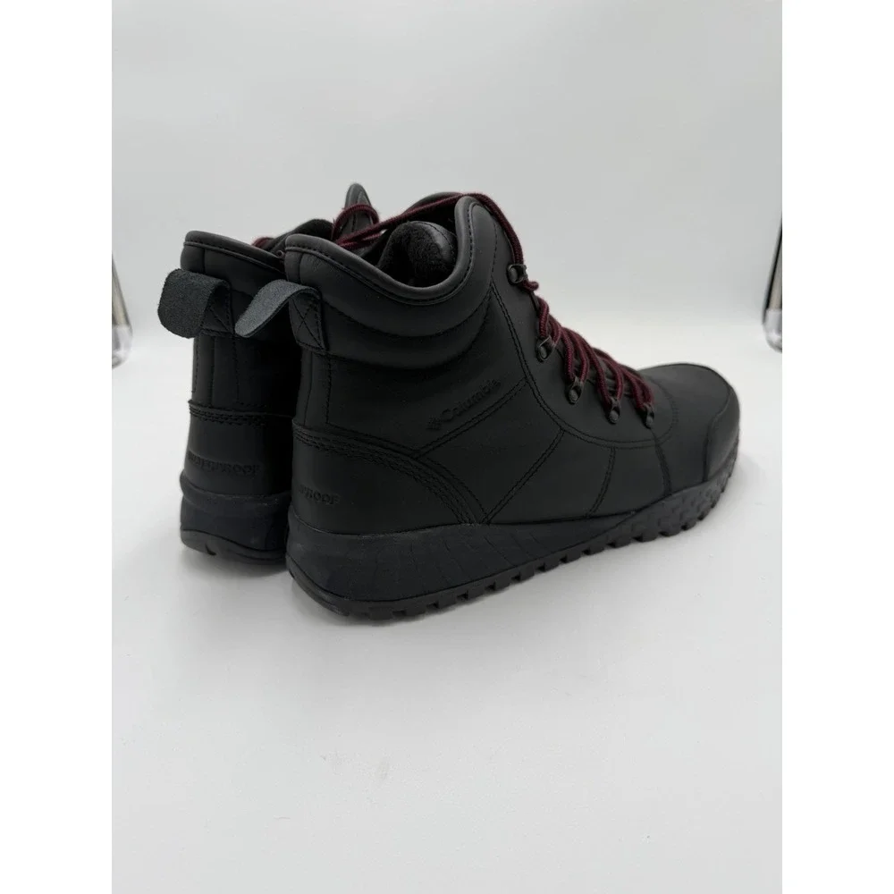 Columbia Fairbanks Rover II Mens Size 14 Waterproof Leather Boots Black NWOB